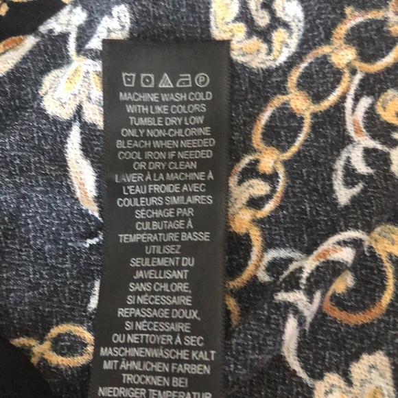 Adrianna Papell 3/4 sleeve with tie front blouse size L - Picture 6 of 6